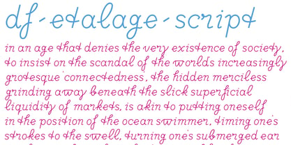 DF Etalage Script Font Poster 3