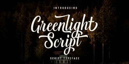 Greenlight Script Font Poster 11