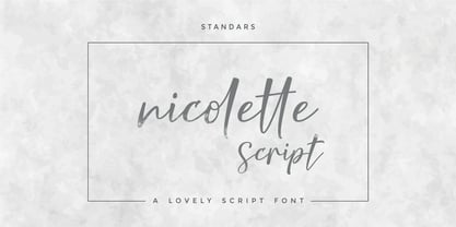 Nicolette Script Font Poster 9