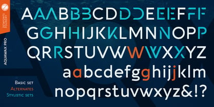 Aquawax Pro Font Poster 5