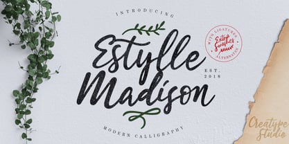 Estylle Madison Font Poster 14