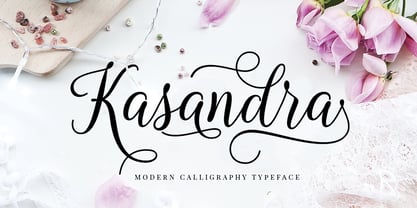 Kasandra Script Font Poster 11