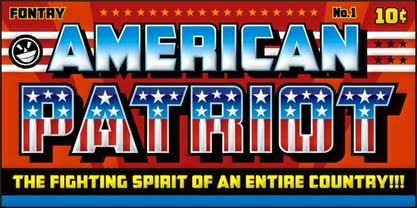 CFB1 American Patriot Font Poster 1