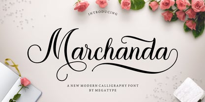 Marchanda Script Font Poster 11