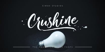 Crushine Brush Font Poster 1