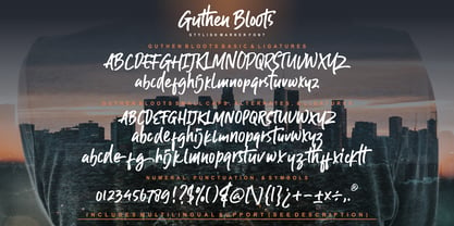 Guthen Bloots Font Poster 13
