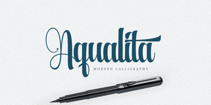Aqualita Font Poster 5