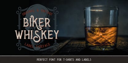 Biker Whiskey Font Poster 6