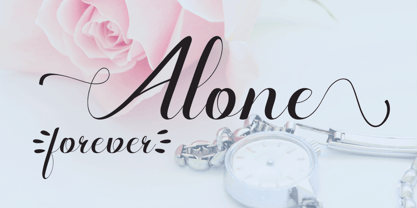 Alone Forever Font Poster 5