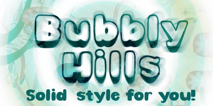 Bubbly Hills Font Poster 1
