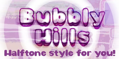 Bubbly Hills Font Poster 2
