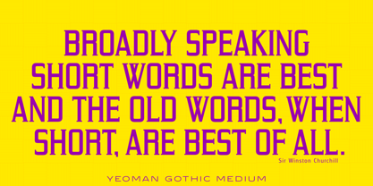 Yeoman Gothic Font Poster 4