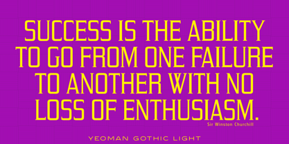 Yeoman Gothic Font Poster 5