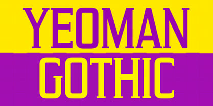 Yeoman Gothic Font Poster 6