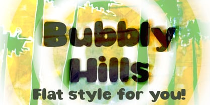 Bubbly Hills Font Poster 3