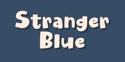 Stranger Blue Font Poster 8