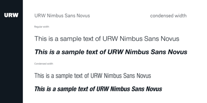 Nimbus Sans Novus Fuente Póster 5