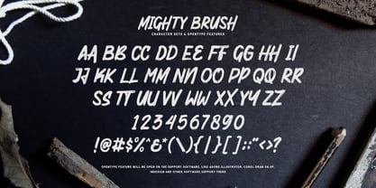 Mighty Brush Font Poster 3