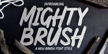Mighty Brush Font Poster 9