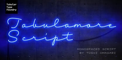 Tabulamore Script Font Poster 8