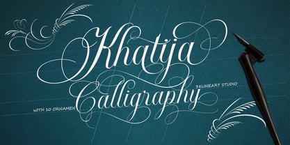 Khatija Calligraphy Font Poster 15