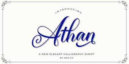 Athan Script Fuente Póster 7