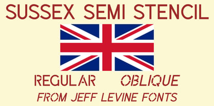 Sussex Semi Stencil JNL Font Poster 5