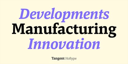 Tangent Font Poster 2