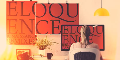 Eloquence Font Poster 14