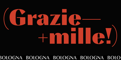 Bologna Font Poster 16