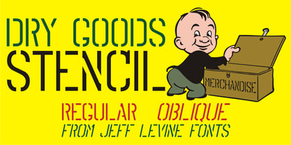 Dry Goods Stencil JNL Font Poster 5