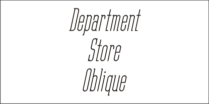 Department Store JNL Font Poster 2