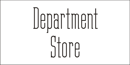 Department Store JNL Font Poster 4