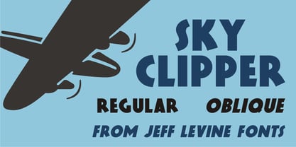 Sky Clipper JNL Font Poster 5