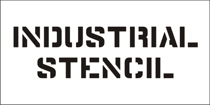 Industrial Stencil JNL Fuente Póster 4