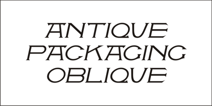 Antique Packaging JNL Font Poster 2
