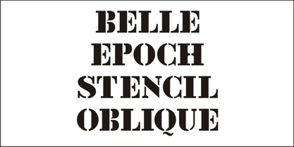 Belle Epoque Stencil JNL Fuente Póster 2