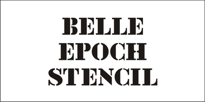 Belle Epoque Stencil JNL Fuente Póster 4