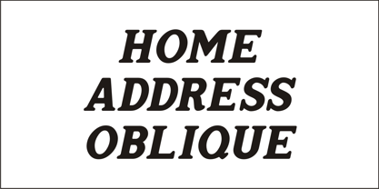 Home Address JNL Font Poster 2