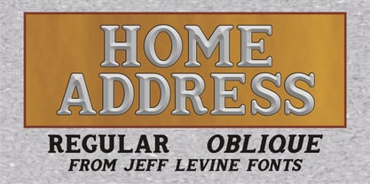 Home Address JNL Font Poster 5