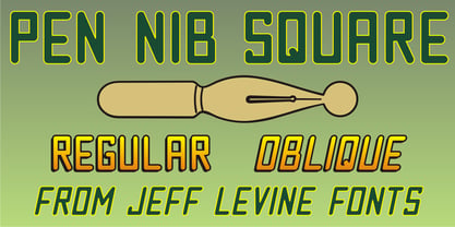Pen Nib Square JNL Font Poster 5