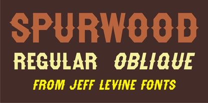 Spurwood JNL Font Poster 5