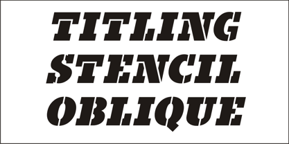 Titling Stencil JNL Font Poster 2