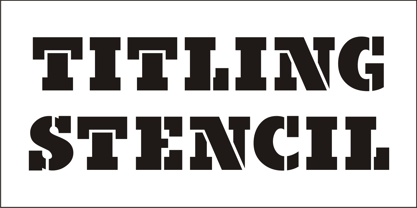 Titling Stencil JNL Font Poster 4
