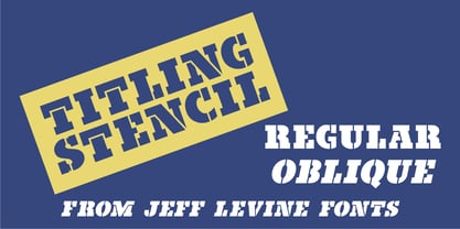 Titling Stencil JNL Font Poster 5
