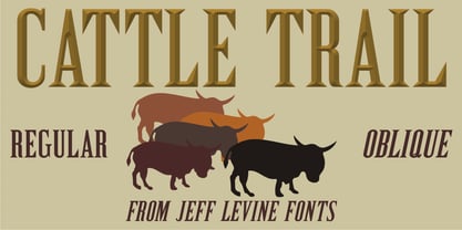 Cattle Trail JNL Font Poster 5