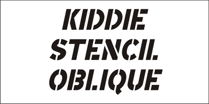 Kiddie Stencil JNL Font Poster 2