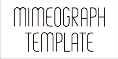 Mimeograph Template JNL Font Poster 4