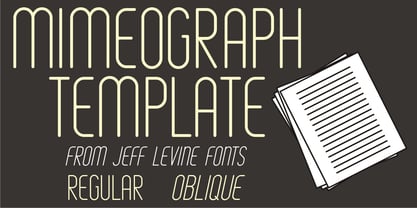 Mimeograph Template JNL Font Poster 5