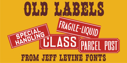 Old Labels JNL Font Poster 5
